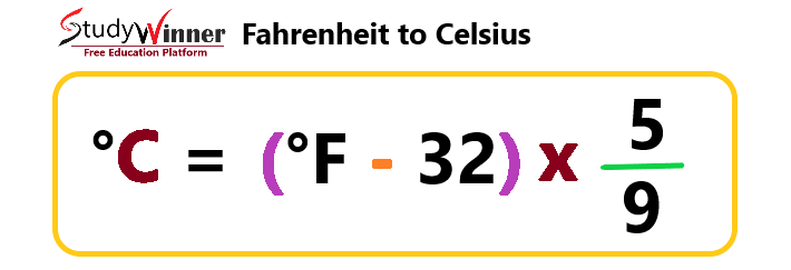 Converting temperatures from Fahrenheit to Celsius.