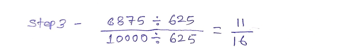 Step 3 to convert decimal .6875 into fraction ?