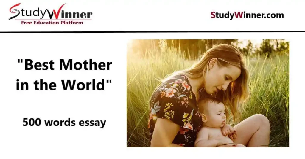 Best mother in the world 500 words essay